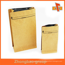 Wholesale flat bottom aluminium foil kraft paper bag